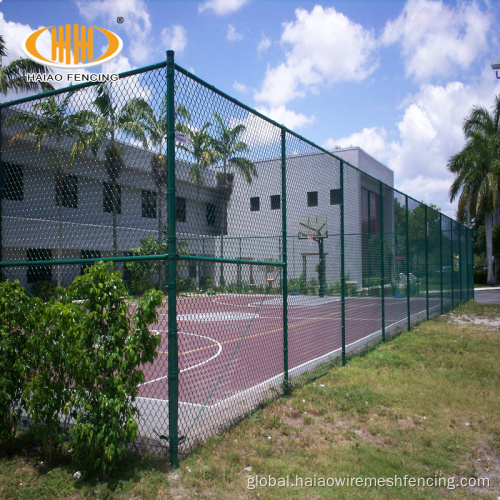 Pvc Coated Chain Link Fence Green PVC Coated Chain Link Wire Mesh Fence Supplier